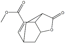 2,3,3a,6,7,7a-Hexahydro-3,6-methano-2-oxobenzofuran-4-carboxylic acid methyl ester Structure