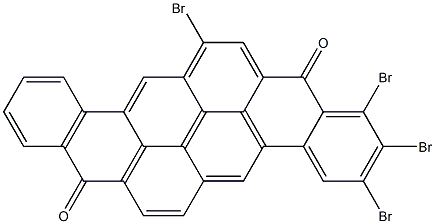 1,2,3,14-Tetrabromo-8,16-pyranthrenedione,,结构式