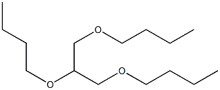 1,2,3-Tributoxypropane Structure