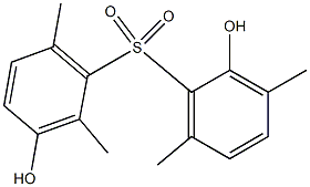 2,3'-Dihydroxy-2',3,6,6'-tetramethyl[sulfonylbisbenzene] 结构式
