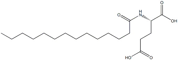 N-Myristoylglutamic acid Structure