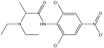 N-(2,6-Dichloro-4-nitrophenyl)-2-(diethylamino)propionamide Structure