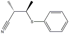 (2S,3R)-3-Phenylthio-2-methylbutanenitrile,,结构式