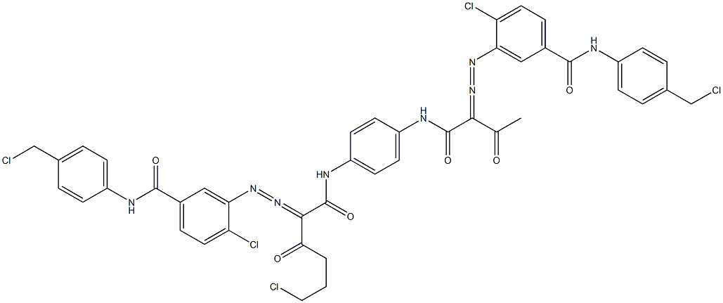 3,3'-[2-(2-Chloroethyl)-1,4-phenylenebis[iminocarbonyl(acetylmethylene)azo]]bis[N-[4-(chloromethyl)phenyl]-4-chlorobenzamide]