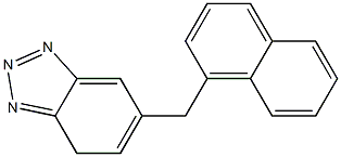 6-[(1-Naphtyl)methyl]-4H-benzotriazole Struktur