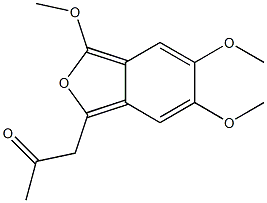 1-(2-Oxopropyl)-3,5,6-trimethoxyisobenzofuran Structure