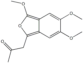 1-(2-Oxopropyl)-3,5,6-trimethoxyisobenzofuran 结构式