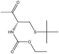 (R)-4-(tert-Butylthio)-3-ethoxycarbonylamino-2-butanone,,结构式