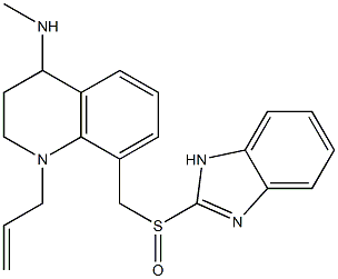 1,2,3,4-Tetrahydro-1-(2-propenyl)-4-methylamino-8-(1H-benzimidazol-2-ylsulfinylmethyl)quinoline