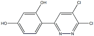 4-(5,6-Dichloro-3-pyridazinyl)resorcinol 结构式