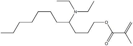 Methacrylic acid 4-(diethylamino)undecyl ester Structure