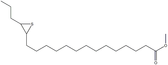 15,16-Epithiononadecanoic acid methyl ester Structure