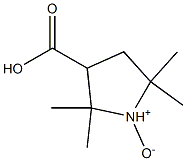 2,2,5,5-Tetramethyl-3-carboxypyrrolidine 1-oxide 结构式