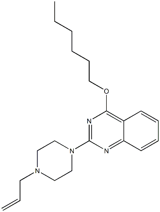 2-[4-(2-Propenyl)-1-piperazinyl]-4-hexyloxyquinazoline