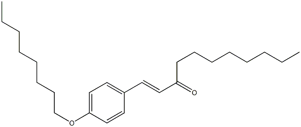 (E)-1-(4-Octyloxyphenyl)-1-undecen-3-one Struktur