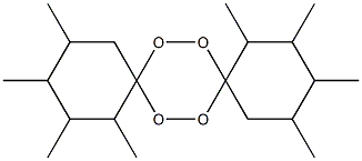 1,2,3,4,10,11,12,13-Octamethyl-7,8,15,16-tetraoxadispiro[5.2.5.2]hexadecane Structure