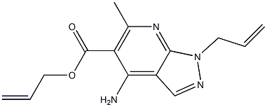 1-(2-Propenyl)-4-amino-6-methyl-1H-pyrazolo[3,4-b]pyridine-5-carboxylic acid 2-propenyl ester|