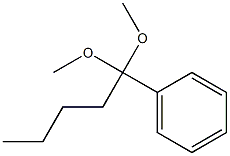 1-フェニル-1-ペンタノンジメチルアセタール 化学構造式