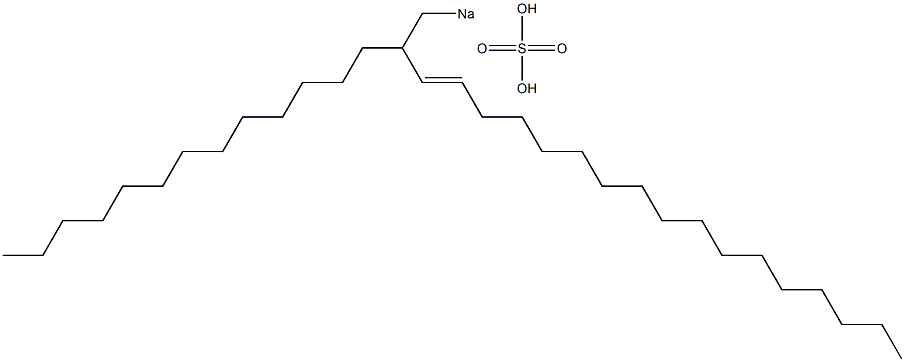 Sulfuric acid 2-tridecyl-3-nonadecenyl=sodium ester salt Structure