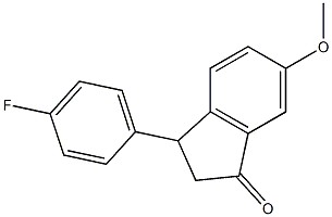 2,3-Dihydro-6-methoxy-3-(4-fluorophenyl)-1H-inden-1-one