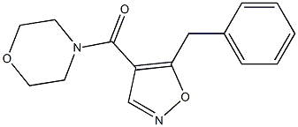 4-(モルホリノカルボニル)-5-ベンジルイソオキサゾール 化学構造式