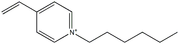 1-Hexyl-4-vinylpyridinium 结构式