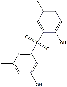 2,3'-Dihydroxy-5,5'-dimethyl[sulfonylbisbenzene] Structure