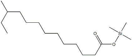 11-Methyltridecanoic acid trimethylsilyl ester Structure