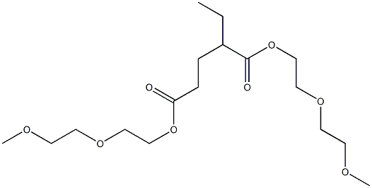 2-Ethylglutaric acid bis[2-(2-methoxyethoxy)ethyl] ester Structure