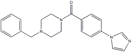 1-[4-(1H-Imidazol-1-yl)benzoyl]-4-benzylpiperazine,,结构式