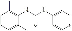 1-[(2,6-Dimethylphenyl)]-3-(pyridin-4-yl)urea Struktur