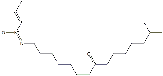 14-Methyl-1-[[(E)-1-propenyl]-ONN-azoxy]pentadecan-8-one Structure