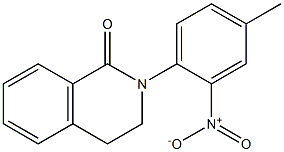 3,4-Dihydro-2-(4-methyl-2-nitrophenyl)isoquinolin-1(2H)-one,,结构式