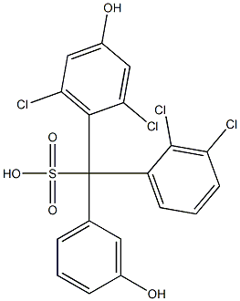 (2,3-Dichlorophenyl)(2,6-dichloro-4-hydroxyphenyl)(3-hydroxyphenyl)methanesulfonic acid