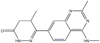 4,5-Dihydro-5-methyl-6-(2-methyl-4-methylaminoquinazolin-7-yl)pyridazin-3(2H)-one