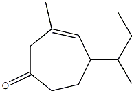 3-Methyl-5-sec-butyl-3-cyclohepten-1-one,,结构式