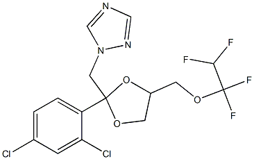 1-[[2-(2,4-Dichlorophenyl)-4-(1,1,2,2-tetrafluoroethoxymethyl)-1,3-dioxolan-2-yl]methyl]-1H-1,2,4-triazole 结构式