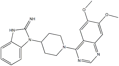 4-[4-[(1,3-Dihydro-2-imino-2H-benzimidazol)-1-yl]-1-piperidinyl]-6,7-dimethoxyquinazoline