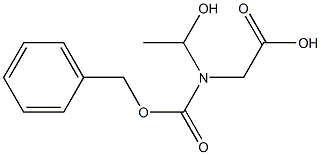 2-[Benzyloxycarbonyl(1-hydroxyethyl)amino]acetic acid Struktur