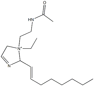1-[2-(Acetylamino)ethyl]-1-ethyl-2-(1-octenyl)-3-imidazoline-1-ium,,结构式