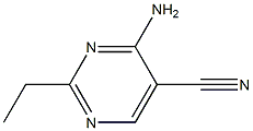 4-Amino-2-ethylpyrimidine-5-carbonitrile,,结构式