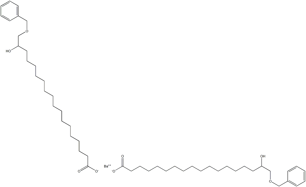 Bis(18-benzyloxy-17-hydroxystearic acid)barium salt Struktur