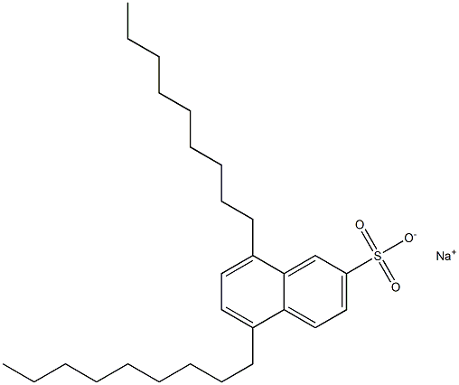 5,8-Dinonyl-2-naphthalenesulfonic acid sodium salt Structure