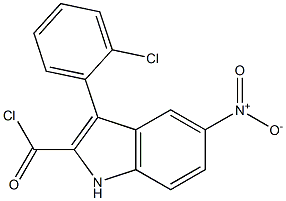 3-(2-Chlorophenyl)-5-nitro-1H-indole-2-carbonyl chloride|