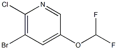 3-Difluoromethoxy-5-bromo-6-chloropyridine Struktur