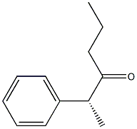 [R,(-)]-2-Phenyl-3-hexanone Struktur