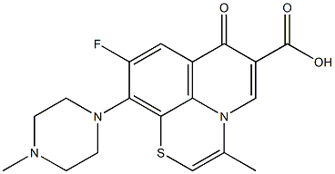 9-Fluoro-3-methyl-10-(4-methylpiperazino)-7-oxo-7H-pyrido[1,2,3-de]-1,4-benzothiazine-6-carboxylic acid|