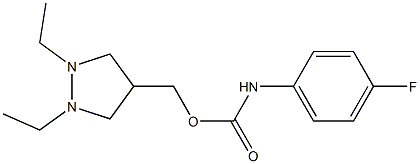 4-Fluorophenylcarbamic acid 1,2-diethylpyrazolidin-4-ylmethyl ester