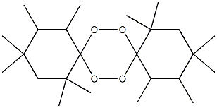 1,1,3,3,4,5,10,10,12,12,13,14-ドデカメチル-7,8,15,16-テトラオキサジスピロ[5.2.5.2]ヘキサデカン 化学構造式