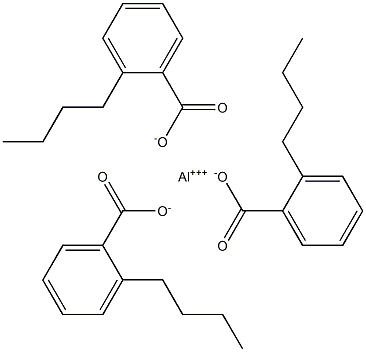 Tris(2-butylbenzoic acid)aluminum salt 结构式